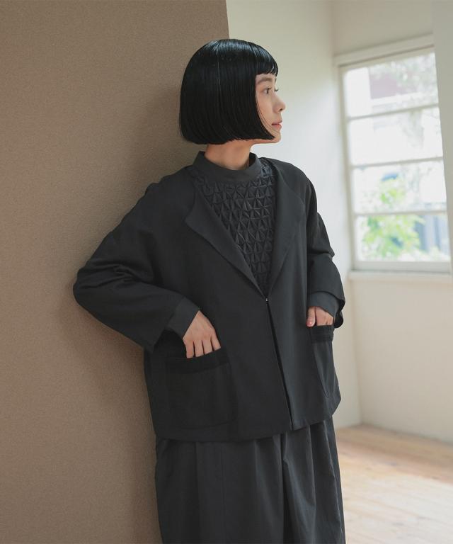 スーツ フォーマル レディース 入学式 卒業式 スモッキング刺繍 ワンピース ＋ラペル デザイン ジャケット アンサンブル 〔Neina〕 春 夏 秋 冬 ニッセン nissen_18