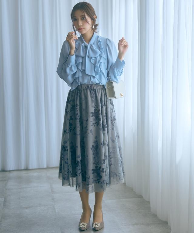 ロングスカート レディース フラワーチュール スカート marun 春 秋 冬 マキシスカート 長め ロンスカ | 10L相当/5L〜6L相当/8L相当 | ニッセン nissen_7