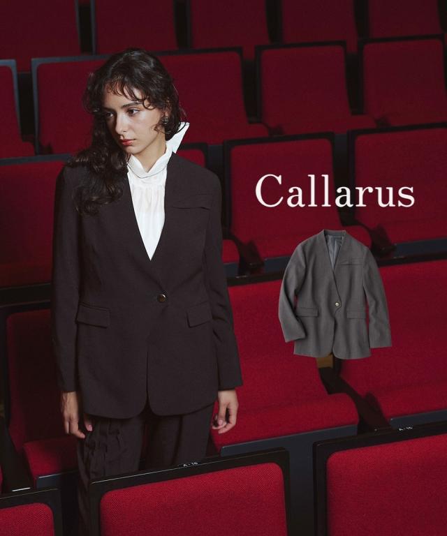 スーツ フォーマル レディース 入学式 卒業式 単品 ストレッチ ノーカラー ヨーク デザイン ジャケット 〔Callarus〕 春 夏 秋 冬 | LL/3L | ニッセン nissen