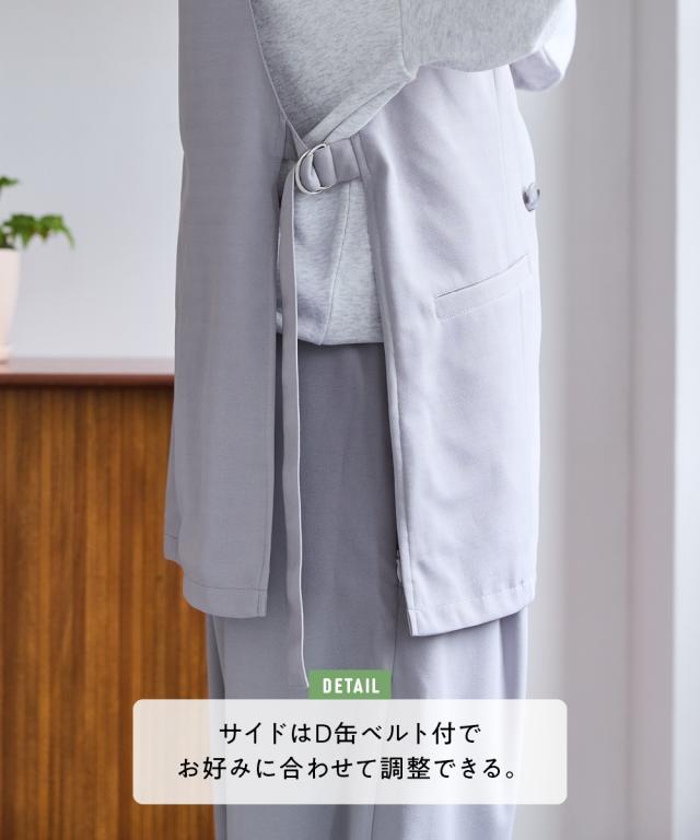 ベスト レディース セレモニー対応 大容量多ポケット ロング ジレ セットアップ ハンズフリー ジレ＋コクーン パンツ 春 重ね着 | L/LL/3L | ニッセン nissen_13