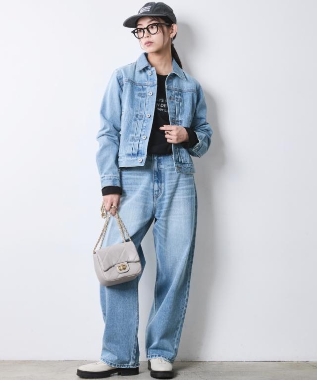 ジャケット アウター レディース 綿100％ デニム シックスタイル | M〜5L | ニッセン nissen_1