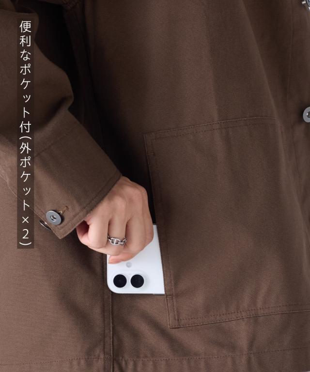 ジャケット アウター メンズ 綿100％ カバー オール 春 秋 大きいサイズ | 3L〜10L | ニッセン nissen_1
