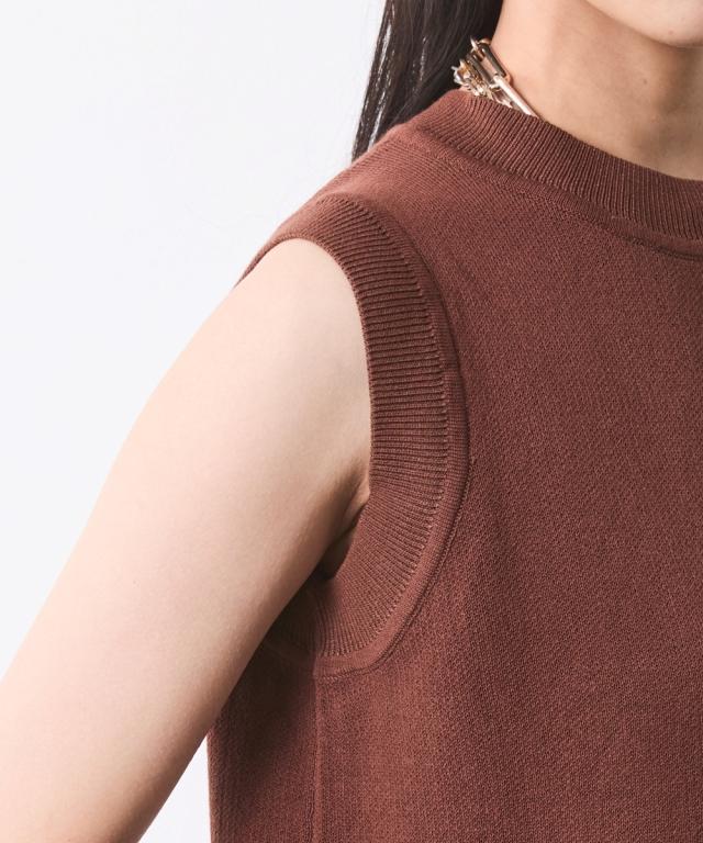ワンピース ロング マキシ レディース 綿100％ タンクトップ ニット シックスタイル 春 夏 ひざ下 | 6L/8L/10L | ニッセン nissen