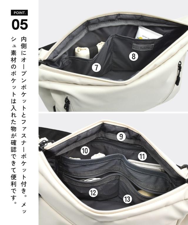fulcro（フルクロ）Explorer 耐水ショルダーバッグ コンパート （Ａ５対応） ニッセン nissen_7