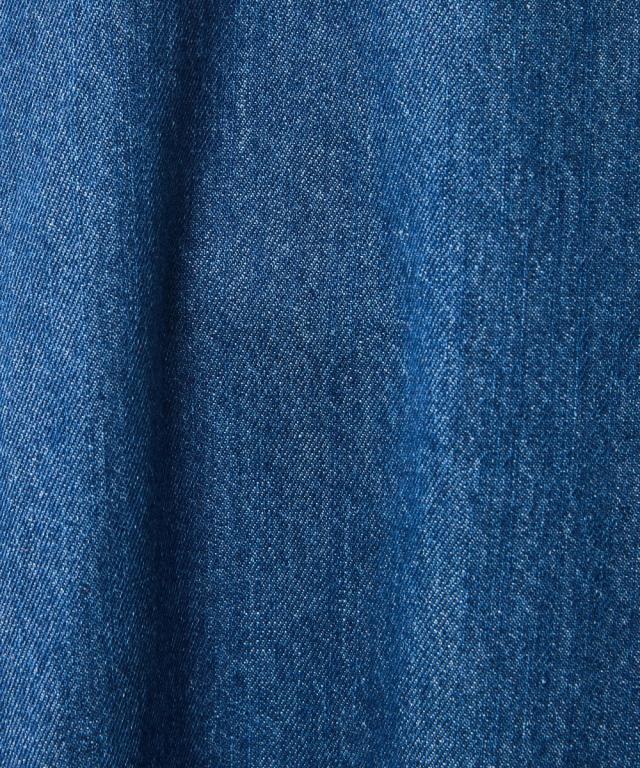 ワンピース ロング マキシ レディース 綿100％ ライトオンス デニム キャミソール シックスタイル 夏 ひざ下 | 6L/8L/10L | ニッセン nissen