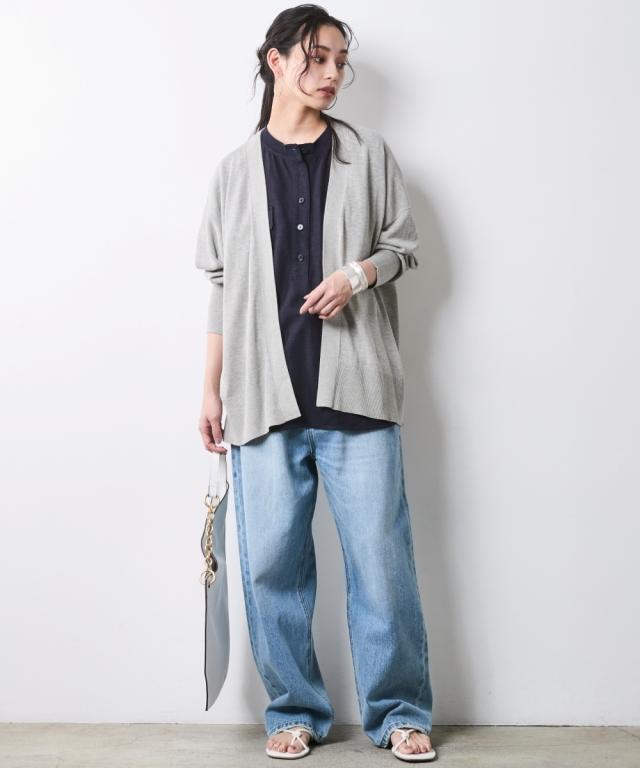 カーディガン レディース モダール綿 ニット シックスタイル 夏 羽織り 冷房対策 | M〜LL/3L〜4L | ニッセン nissen_3