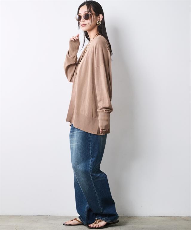 カーディガン レディース モダール綿 ニット シックスタイル 夏 羽織り 冷房対策 | M〜LL/3L〜4L | ニッセン nissen_18