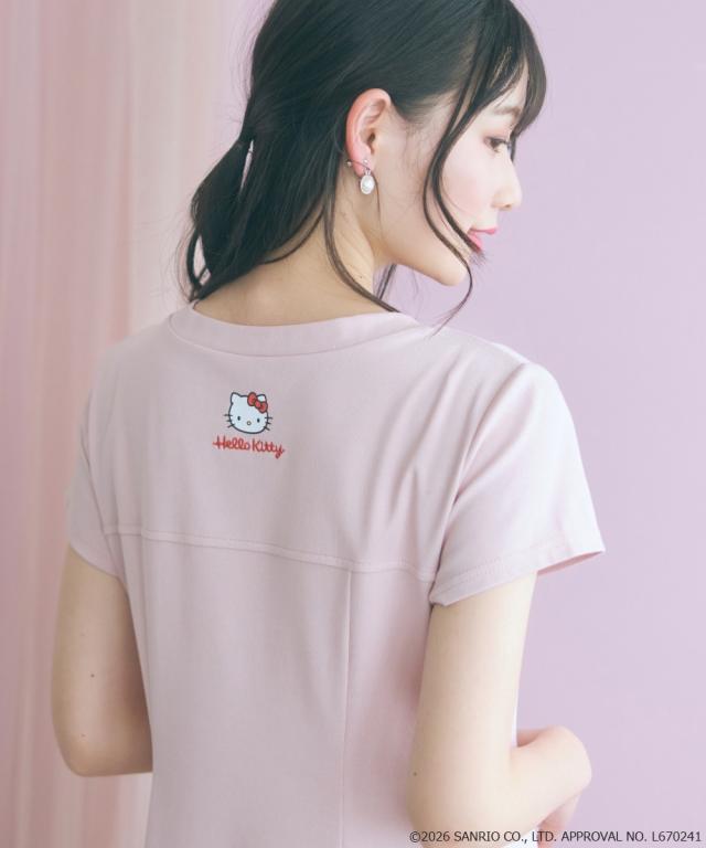 ワンピース ロング マキシ レディース ハローキティ Aラインフレアカット marun 夏 ひざ下 | L/LL/3L/4L/5L | ニッセン nissen_4