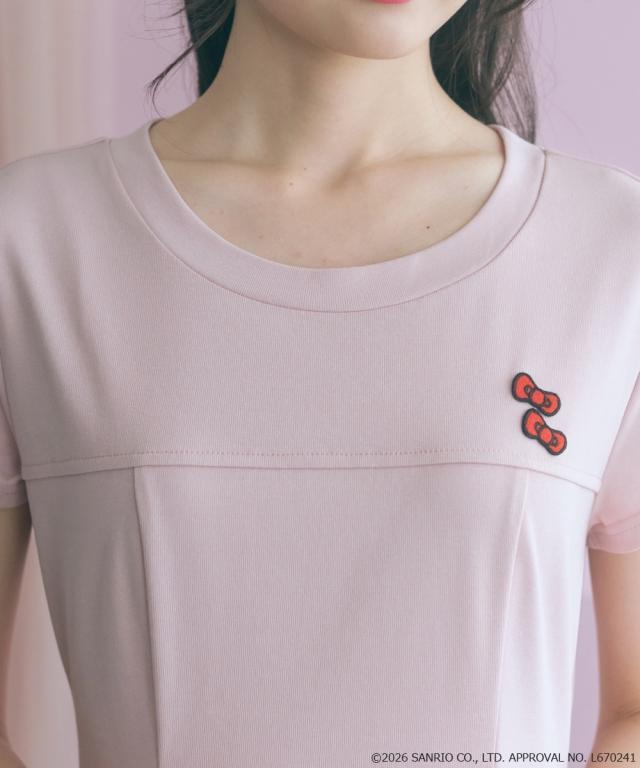 ワンピース ロング マキシ レディース ハローキティ Aラインフレアカット marun 夏 ひざ下 | L/LL/3L/4L/5L | ニッセン nissen_11