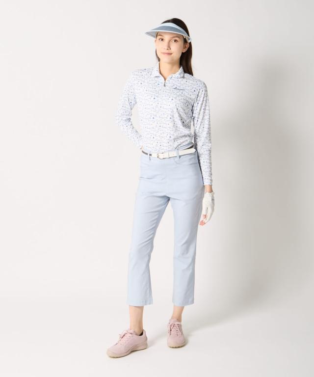 marie claire SPORT 運動競技御召しもの ボトムス レディース 吊りひも雨水 伸ばすこと ロング ズボン下 marie claire sport 吸汗速乾 UVはね除ける 夏 ニッセン nissen
