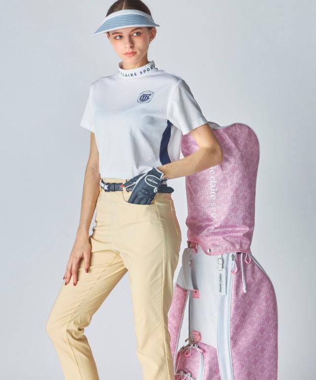 marie claire SPORT スポーツウェア トップス レディース 多機能 半袖 切替モックネック プルオーバー marie claire sport 接触冷感 吸湿冷感 UVカット 吸汗速乾_11