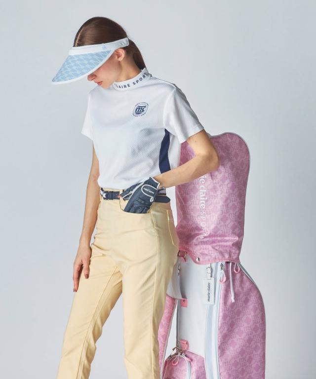 marie claire SPORT スポーツウェア トップス レディース 多機能 半袖 切替モックネック プルオーバー marie claire sport 接触冷感 吸湿冷感 UVカット 吸汗速乾_12