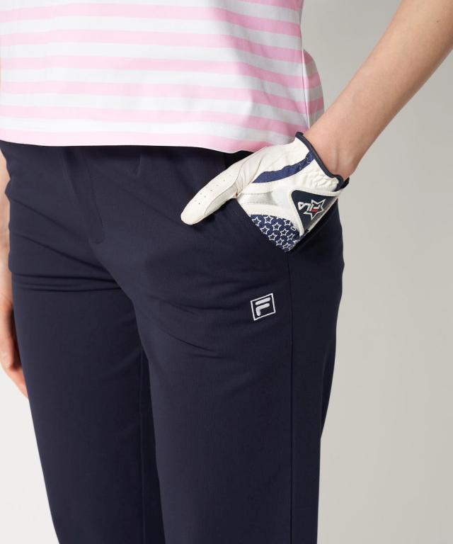 FILAGOLF 運動競技御召しもの ボトムス レディース 全道のり 伸ばすこと テーパード ロング ズボン下 FILA GOLF UVはね除ける 吸汗速乾 夏 | 4L/5L/6L | ニッセン nissen
