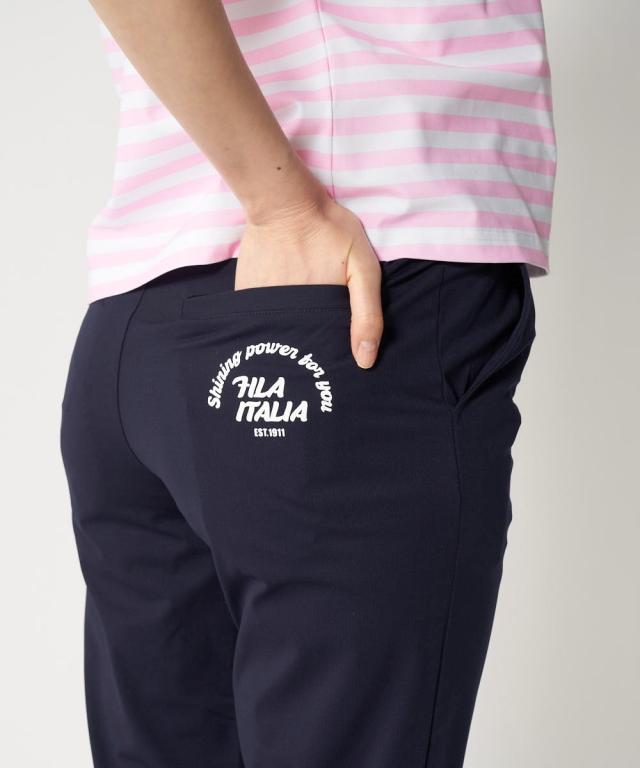 FILAGOLF 運動競技御召しもの ボトムス レディース 全道のり 伸ばすこと テーパード ロング ズボン下 FILA GOLF UVはね除ける 吸汗速乾 夏 | 4L/5L/6L | ニッセン nissen