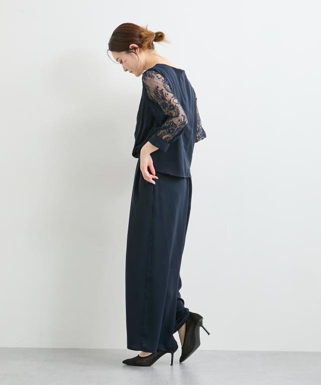 パーティドレス パンツ レディース 結婚式 パーティー ドレス お手洗いラク仕様 カシュクール ロンパース 春 夏 秋 冬 二次会 披露宴 | 4L/5L | ニッセン nissen_15