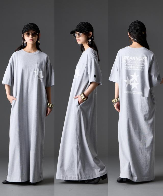 衣装 ロング マキシ レディース うしろ側 刷り上げる プルオーバー GEVS. 夏 ひざ下 | M〜5L | ニッセン nissen