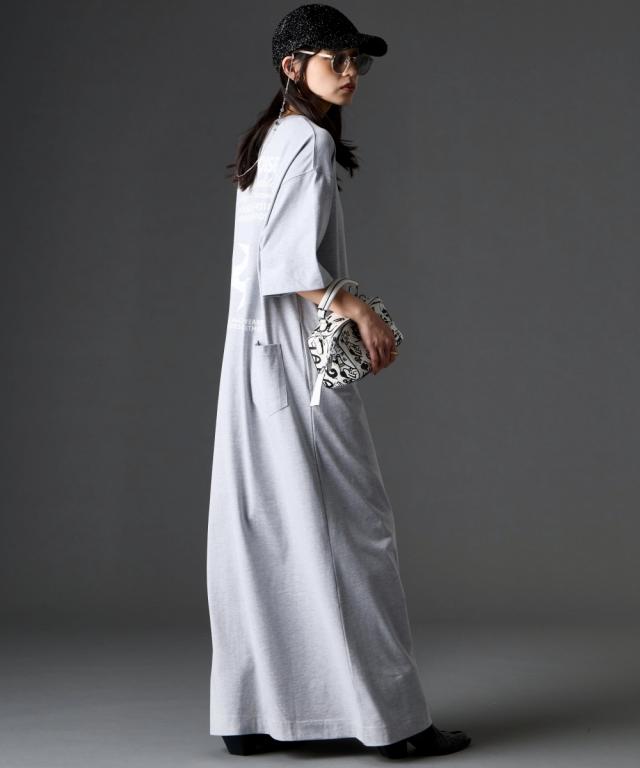 衣装 ロング マキシ レディース うしろ側 刷り上げる プルオーバー GEVS. 夏 ひざ下 | M〜5L | ニッセン nissen