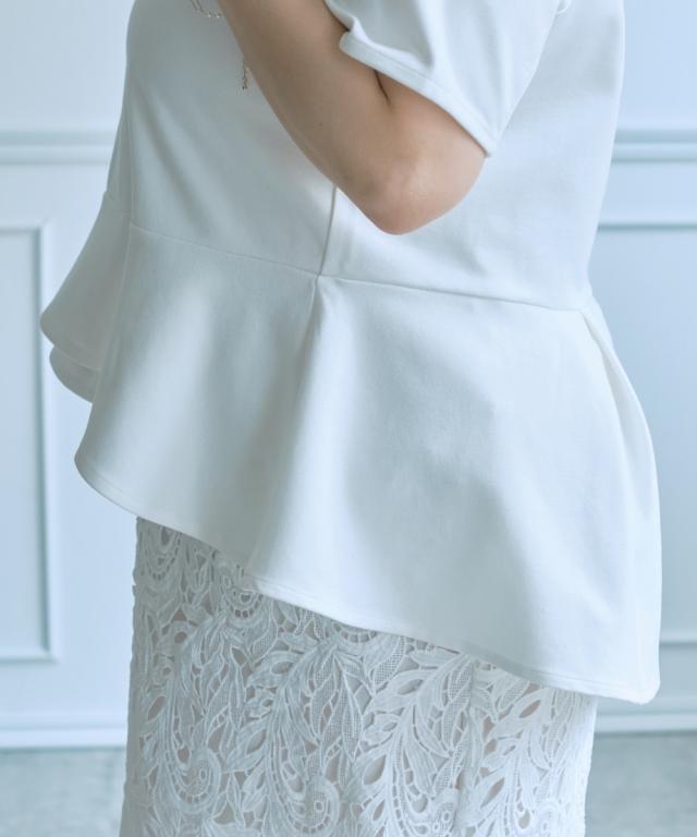 Tシャツ カットソー レディース らめちゃんコラボ ペプラム トップス 夏 | L〜6L | ニッセン nissen_16