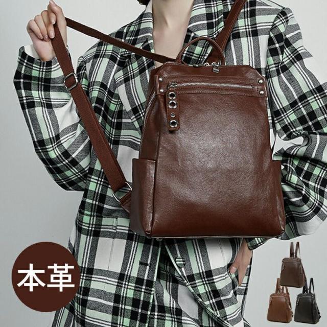 牛革 本革 レディース リュックサック マザーズバッグ レディース 本革リュックサック 可愛い ２WAY 手提げ 大容量 2泊 旅行鞄 オリジナル カジュアルリュック ビジネスバッグ 大容量 通勤 軽量 軽い 背面ファスナー付き 出張 旅行 プレゼント 母の日