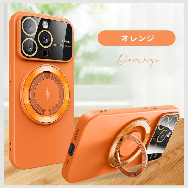 【銀座発】unifiss iPhone13Pro 薄型 軽量 ワイヤレス充電対応 unifiss iPhone 13ケース対応 薄型 ワイヤレス充電対応オレンジ