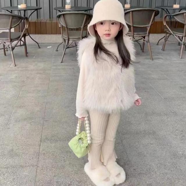 キッズ ファーベスト 子供 女の子 ファー ベスト あったか 可愛い 