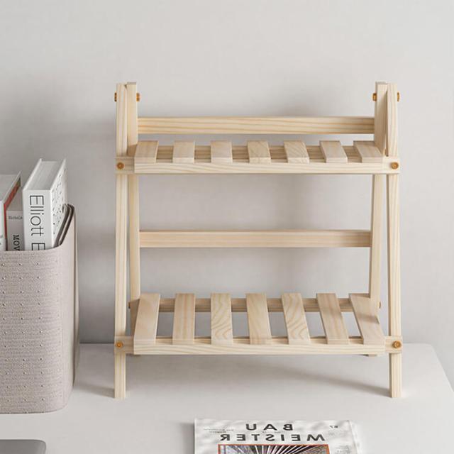 収納ラック 飾り棚 収納棚 オープンラック 2段 収納 折りたたみ 棚