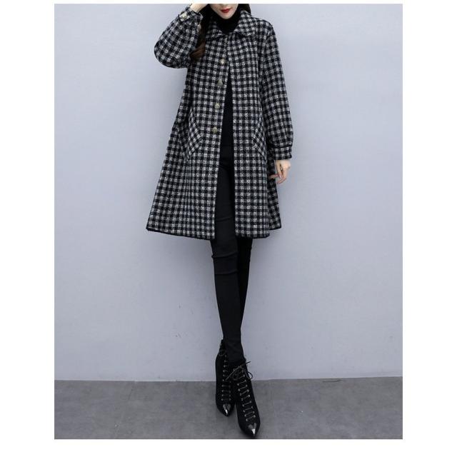 チェスターコート レディース 秋冬 40代 チェスターコート チェック柄