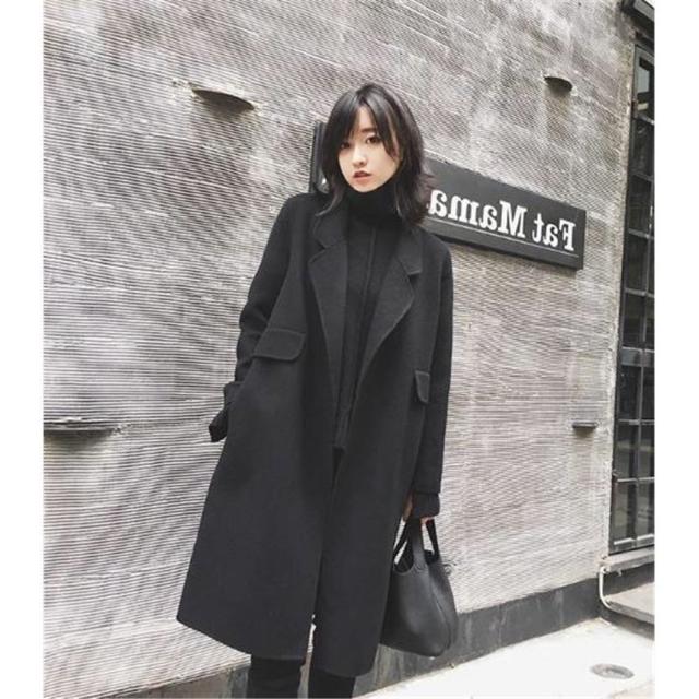 レディース ステンカラートレンチコート らしゃ ウール スプリングコート トレンチコート ダブル ロング丈 高品質 コート 通勤 アウター ロング丈レディース レディース ステンカラートレンチコート らしゃ ウール スプリング