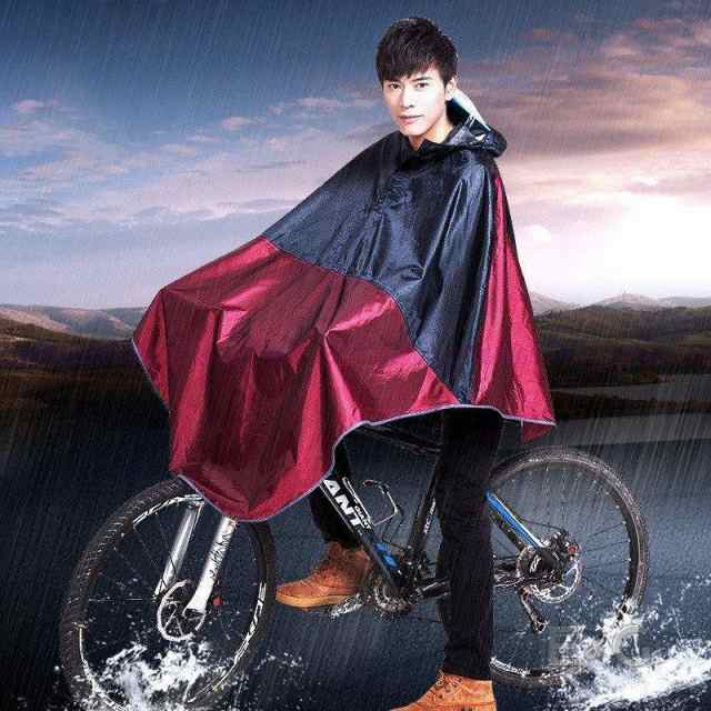 レインコート 自転車 リュック 対応 サンバイザー ポンチョ