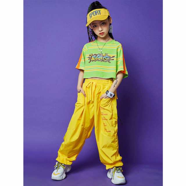 キッズ ダンス衣装 セットアップ ヒップホップ HIPHOP Ｔシャツ 子供服