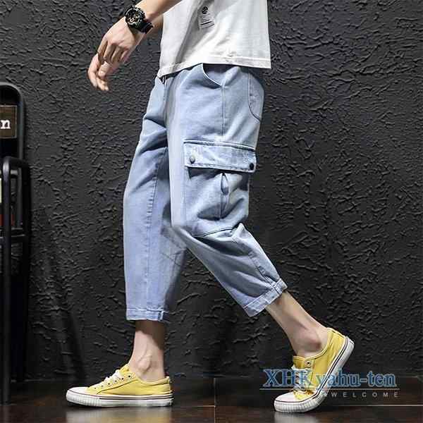 デニム カーゴパンツ ストレッチ イーブンリバー デニムカーゴ