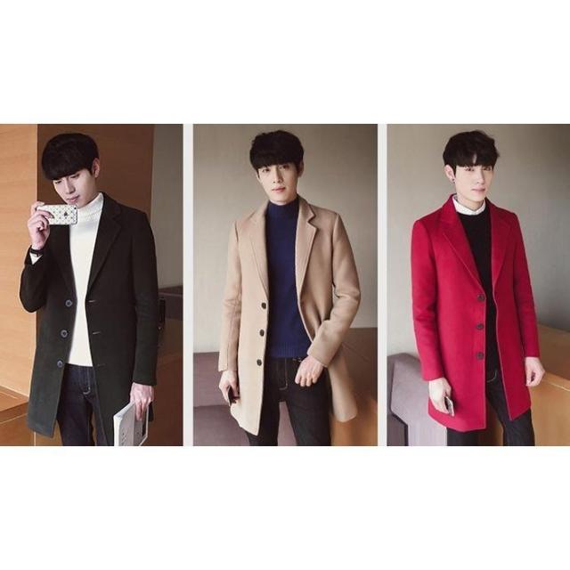 チェスターコート メンズ 大きいサイズ アウター 無地 トレンチコート