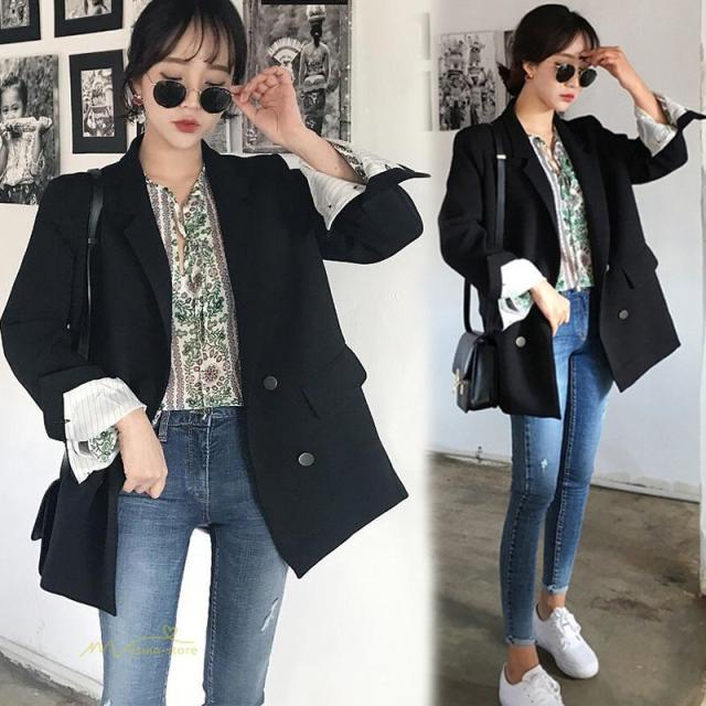 スーツジャケット コート レディース 秋新作 長袖ブレザー カジュアル テーラードジャケット ゆったり 着痩せ 通勤 オシャレ 韓国風 着回し トレンド 30代 50代の通販は 6,224円
