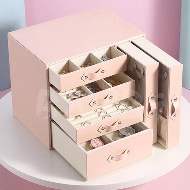 ジュエリーボックス 大容量 アクセサリー 収納 ピアス ネックレス 指輪 携帯 小物入れ プレゼント 誕生日