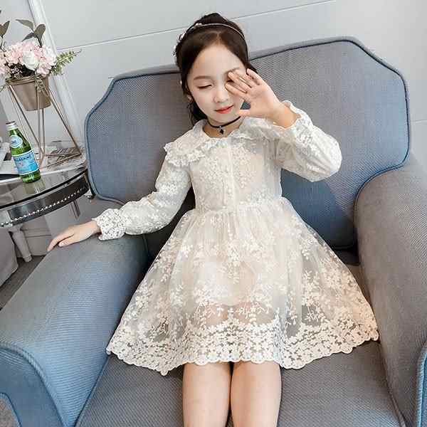 子供服 ワンピース キッズ 長袖 子供ドレス dress 女の子 春秋 レース