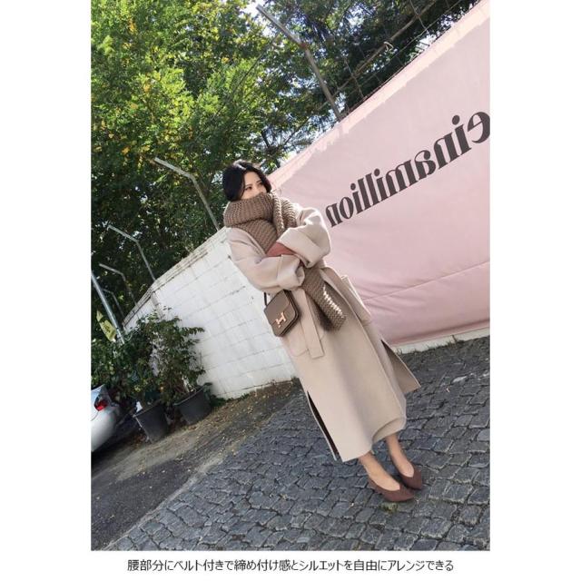 ロングコート 厚手 レディース チェスターコート 体型カバー ゆったり