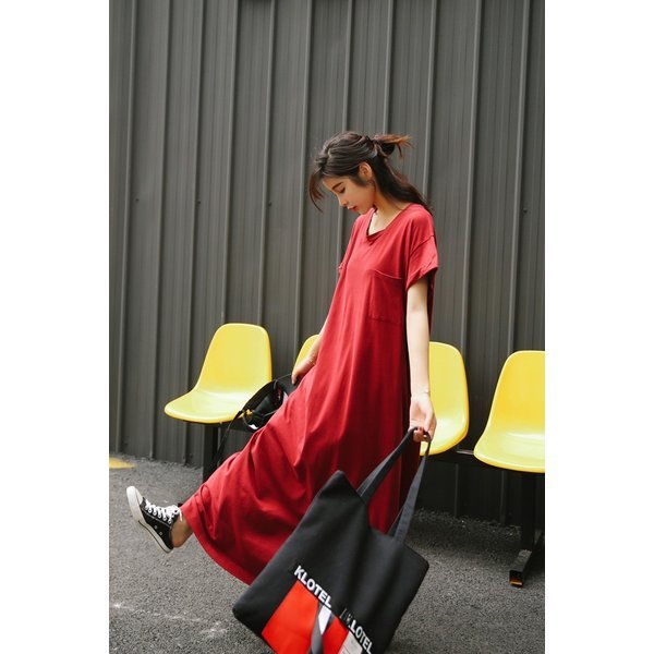 新品未使用】完売人気！MSGM レース赤ミディ丈ワンピース 40