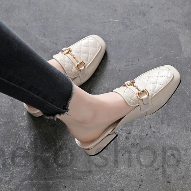 レディース ハーフスリッパ サボサンダル コンフォート スリッポン  カジュアル 通勤 痛くない 歩きやすい ウォーキングシューズ フラットシューズ