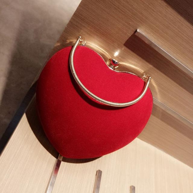 パーティーバッグ ハート型バッグ レディース がま口 ショルダーバッグ フォーマル 2WAY クラッチ 結婚式 ハンドバッグ お呼ばれバッグ イブニングの通販は