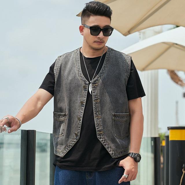 メンズ カラーデニムベスト GZ-SLVT-0512RED ショールカラーベスト ネイティブ柄RED - 倉敷美観