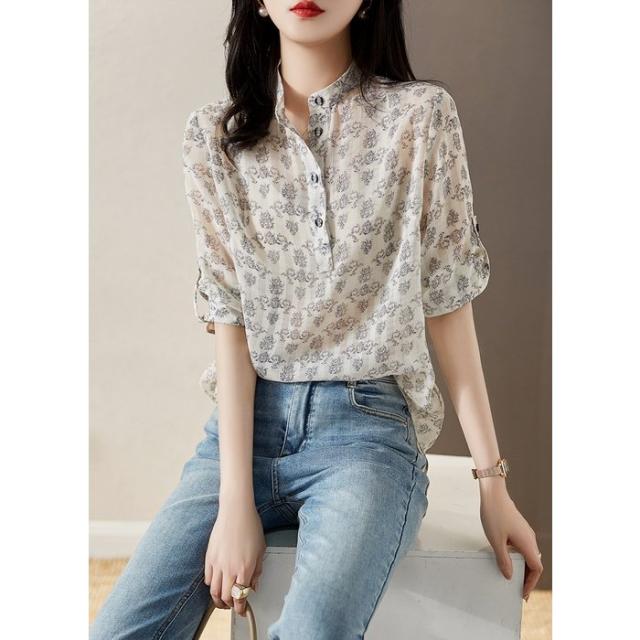 ブラウス レディース 春夏 シャツ vネックブラウス シフォン 半袖 フォーマル ブラウス ス 大きいサイズ 韓国風 通勤 OL オシャレ 大人 ブラウス レディース 40代 春夏 オシャレブラウス シフォン