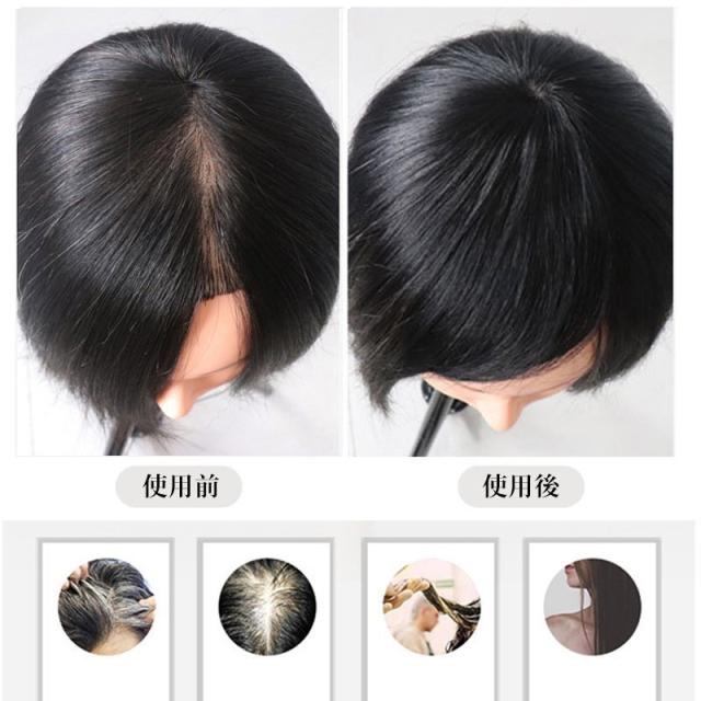 ヘアピース 耐熱 部分ウィッグ 部分ウィッグ ダークブラウン 16cmの