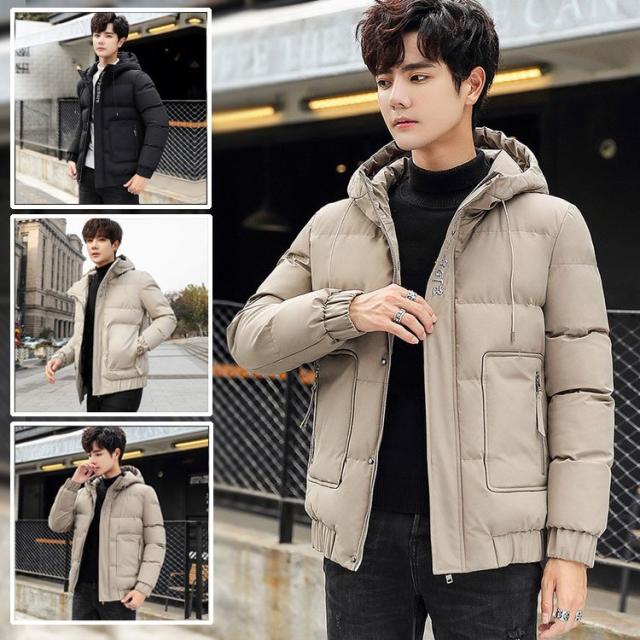 中綿ダウンジャケット メンズ 冬服新作 中綿コート 綿入れ 長袖 アウトドア ショット丈アウター スリム 通勤 ビジネス M/4XL 防寒 カジュアル軽量ジャケット