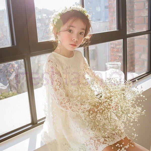 ドレス レースワンピース 女の子 フォーマル カジュアル キッズ こども  