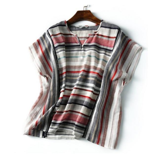 ブラウス レディース 40代 春夏 オシャレブラウス 綿麻 リネンブラウス