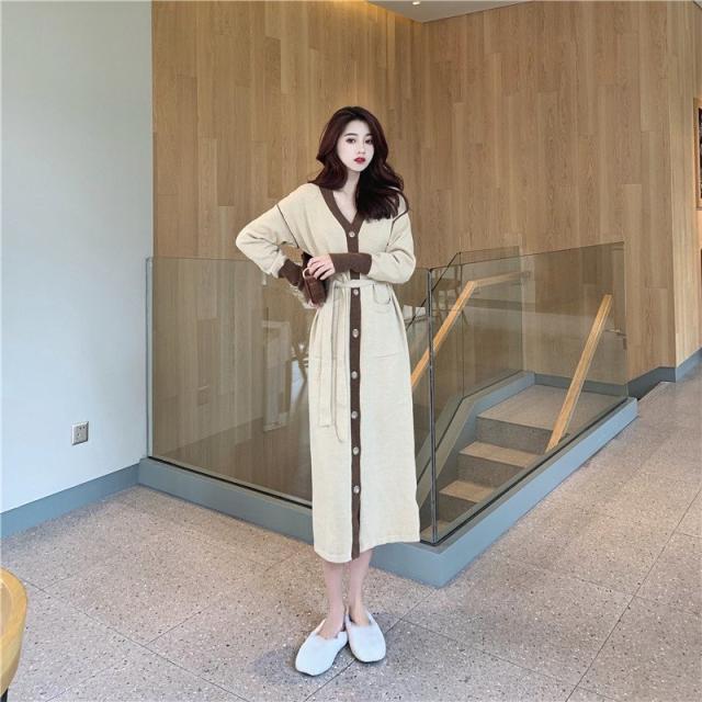 ニットワンピース レディース 上品 ロングワンピース きれいめ ワンピース 着痩せ 切り替え 大人 30代 40代 50代の通販は 6,804円