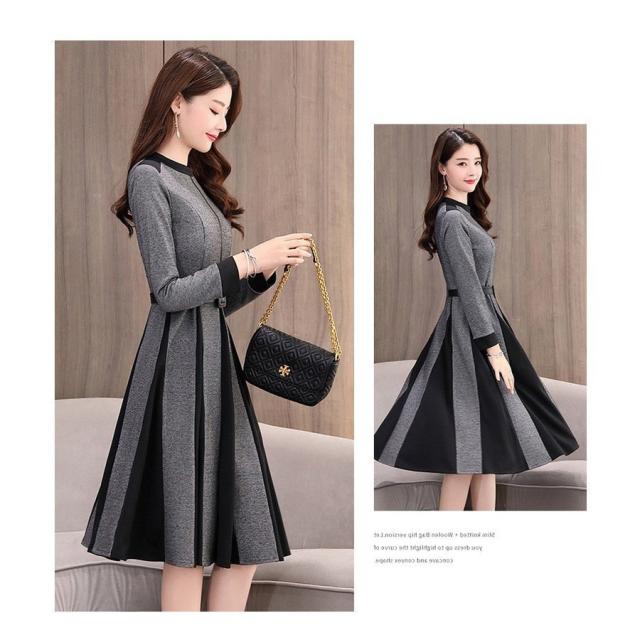 ワンピース レディース 40代 春秋 きれいめ 膝丈 Aライン ラシャワンピース 長袖 大きいサイズ 結婚式ドレス 切り替えワンピース 通勤 大人 着痩せ ワンピース レディース 40代 春秋 きれいめ 膝丈 Aライン ラシャ