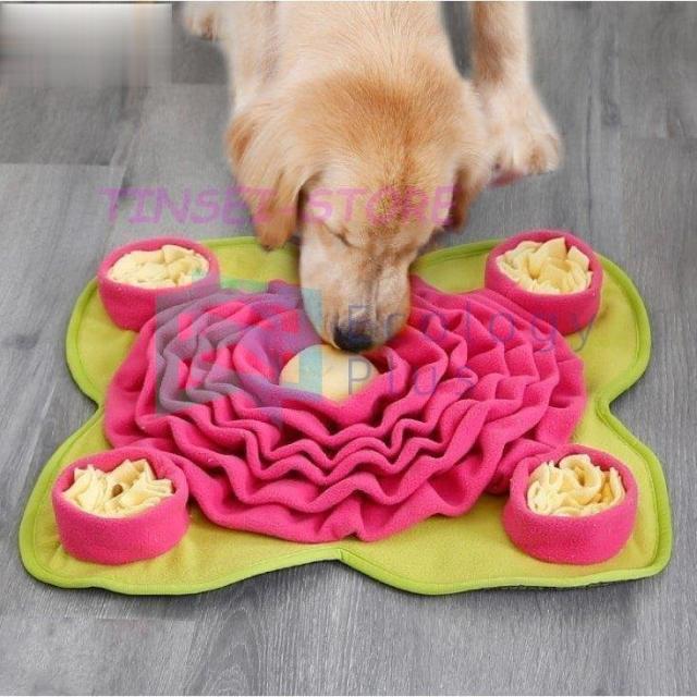 運動不足/ストレス解消 犬 おまちゃ 嗅覚活用 ペット 餌マット ノーズワーク 遊び場所 分離不安/食いちぎる対策 猫 訓練毛布 鼻づまりの通販は