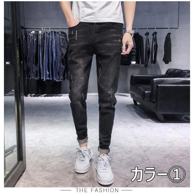 パンツ ジーンズ メンズ ジーパン ゆったり デニムパンツ ロングパンツ デニム サルエル ボトムス ズボン カジュアル 人気 おしゃれ ダメージ 長ズボン 長パンツ