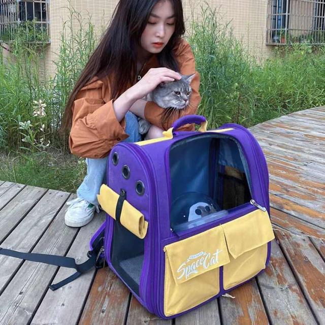 ペットキャリーバッグ ペットキャリー リュック 猫 宇宙船 犬